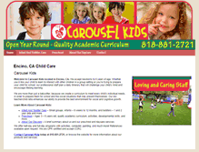 Tablet Screenshot of carousalkids.com